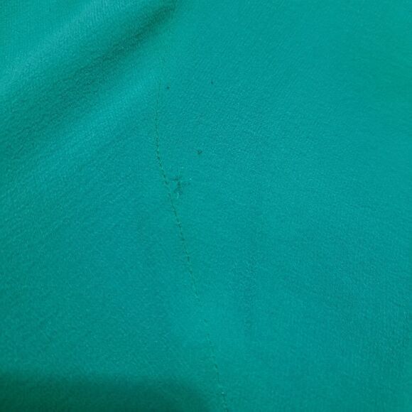 Vintage Tadashi Silk Embellished Sequins Y2k Glam Party Maxi Dress Sz 8 Green - Picture 8 of 13